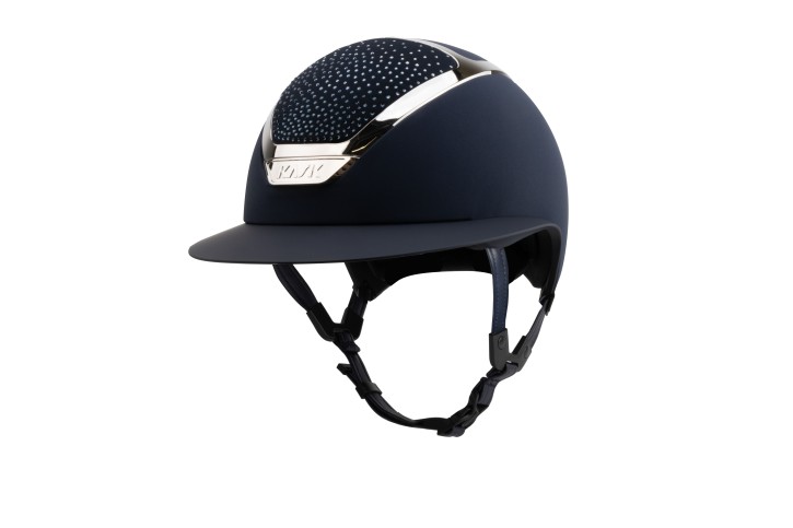 Kask Star Lady Chrome Navy Crystals Waterfence Montana Blue