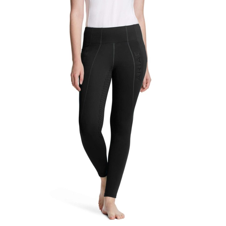 Ariat Damen Attain Vollgrip Thermo Reitleggings Schwarz