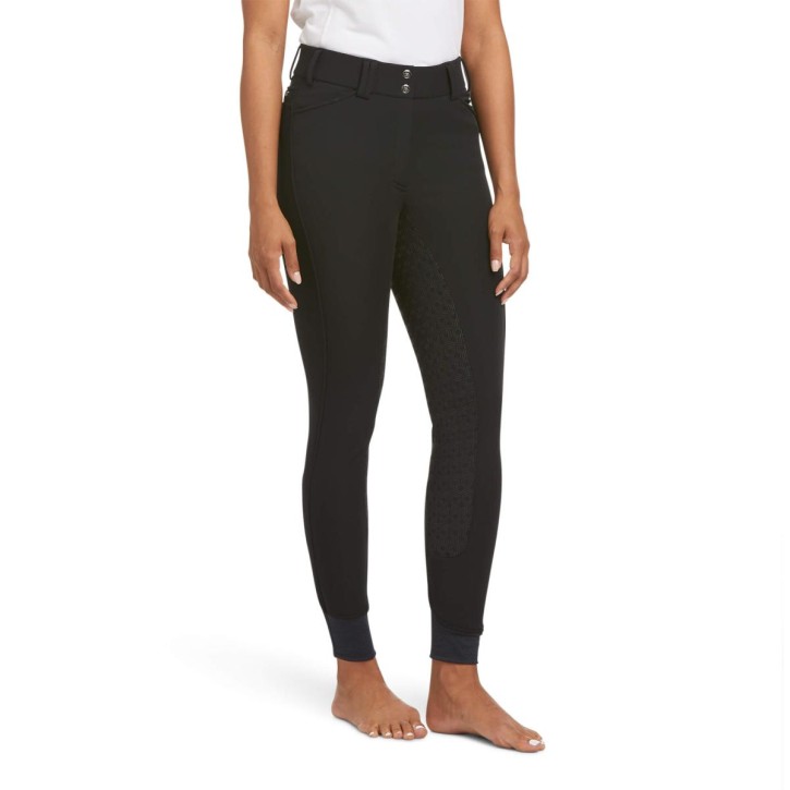 Ariat Damen Tri Factor Vollgrip Winterreithose Frost Reithose Schwarz