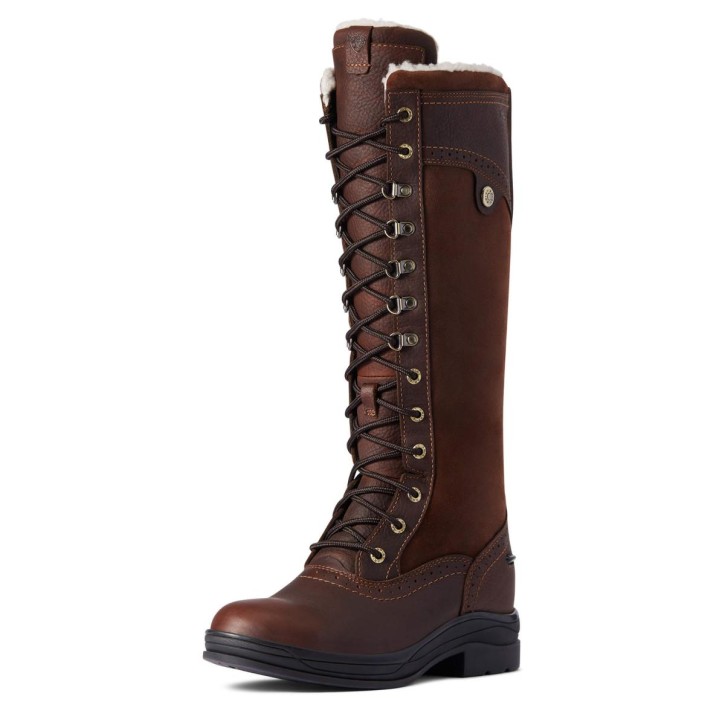 Ariat Damen Wythburn Tall Wasserfester Stiefel Dunkelbraun