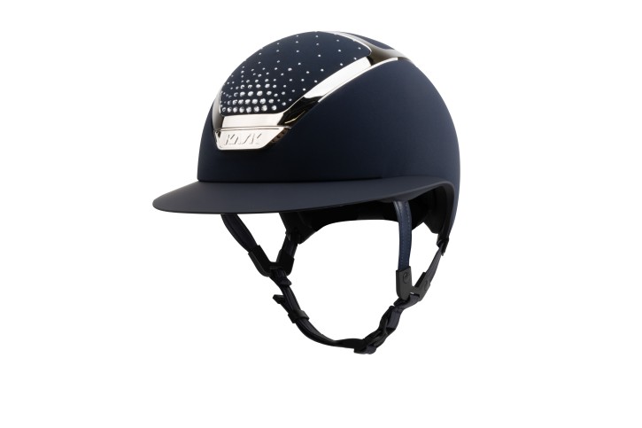 Kask Star Lady Chrome Navy Crystals Passage Crystal Shade 56
