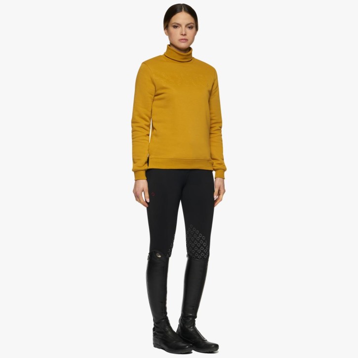 Cavalleria Toscana Damen Turtleneck Sweatshirt gelb