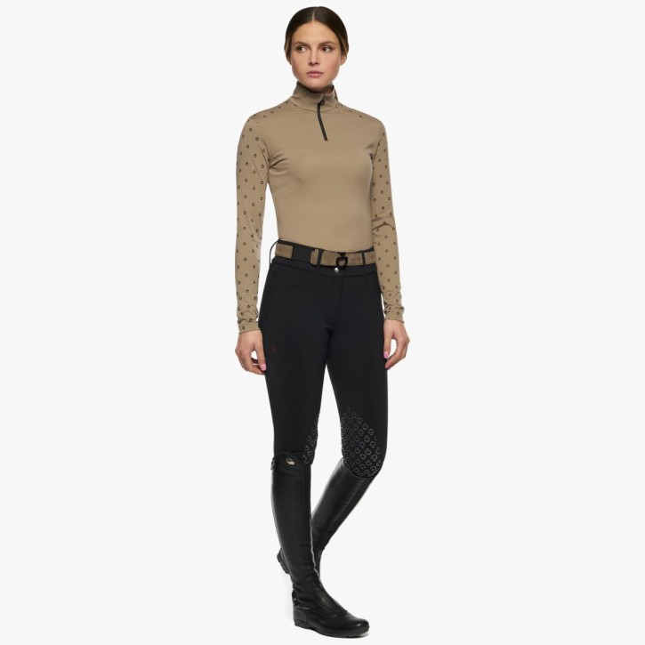 Cavalleria Toscana Damen Langarmshirt Beige