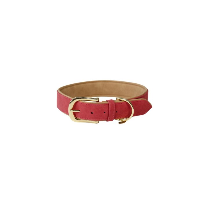 Kentucky Hundehalsband soft vegan leather rot/beige M