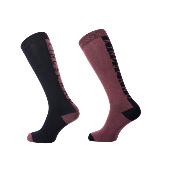Kingsland Coolmax Reitsocken KLMelinda 2er-Pack navy-lila 38/40