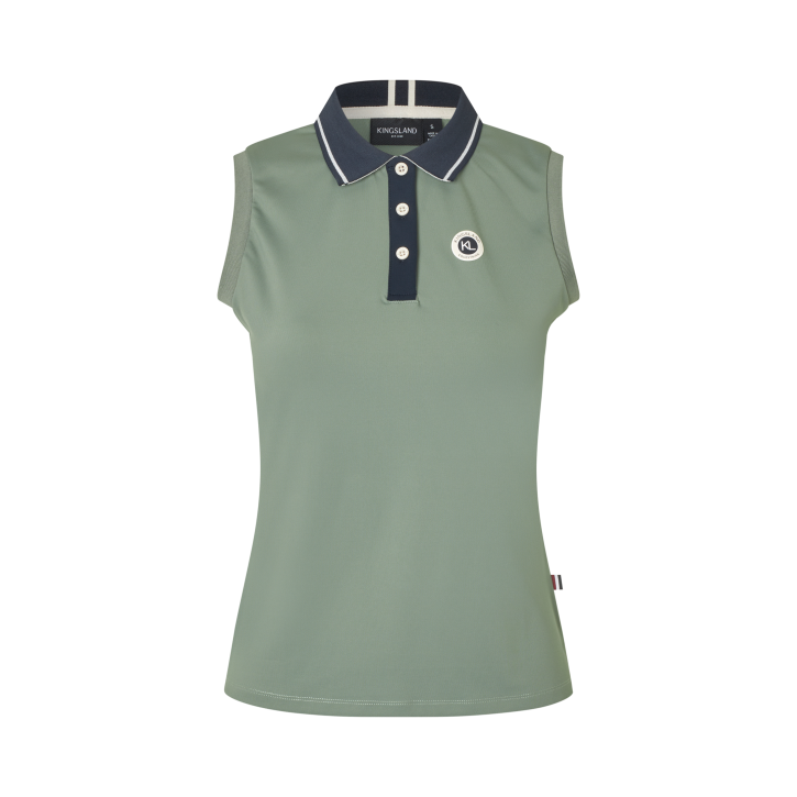 Kingsland KLLaura Ärmelloses Poloshirt Damen Hellgrün