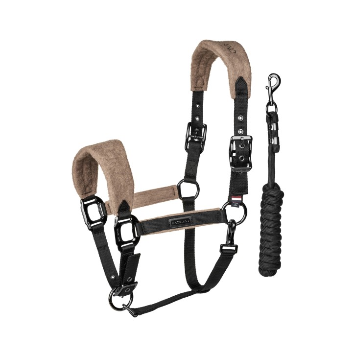 Kingsland Halfter mit Strick KLAudrey Brown Iron Full
