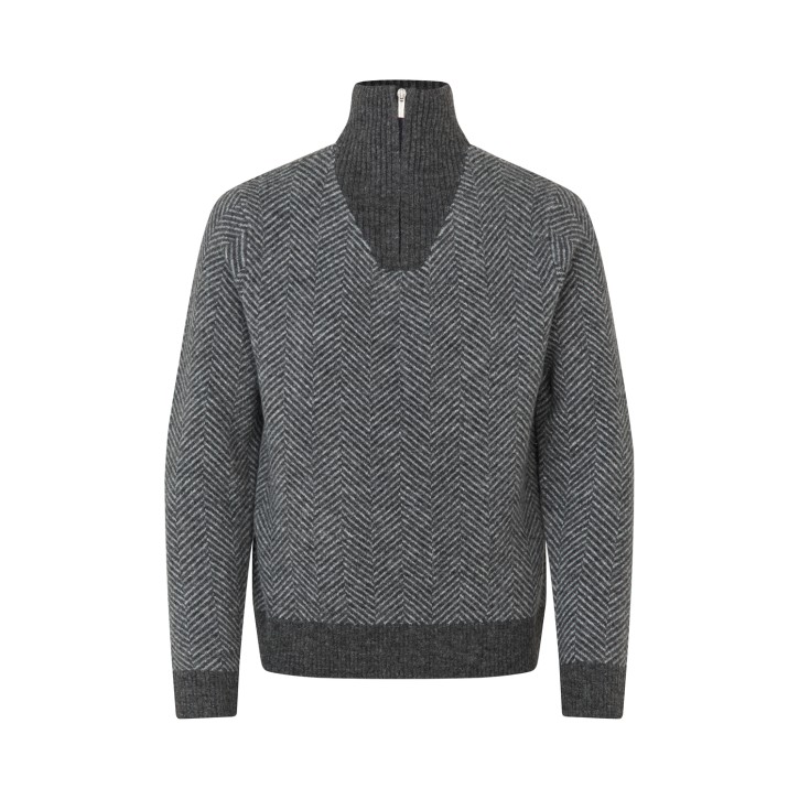 Kingsland Herren Half-Zip Pullover KLAndrew dunkelgrau