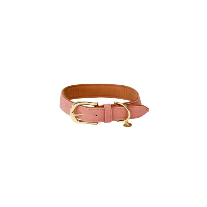 Kentucky Hundehalsband soft vegan leather peach/braun XS