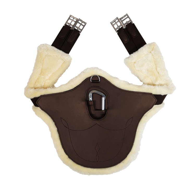 Kentucky Stollengurt Anatomic mit Fellimitat braun