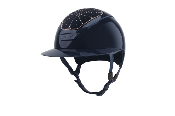 Kask Star Lady Pure Shine Navy Crystals Riviera Vintage Rose