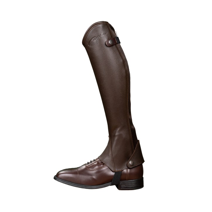 Dyon Kurzchaps Classic aus Leder Braun