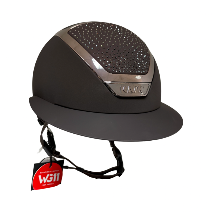 Kask Star Lady Chrome Braun Swarovski Waterfence Diamond Mix m. Inlay