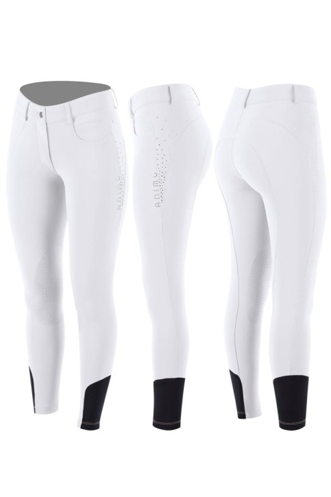 Animo Damen Reithose Niche mit Kniegrip weiß 38 (IT 42)