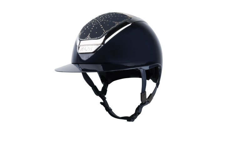 Kask Star Lady Pure Shine Navy Crystals Riviera Silver Diamond 55