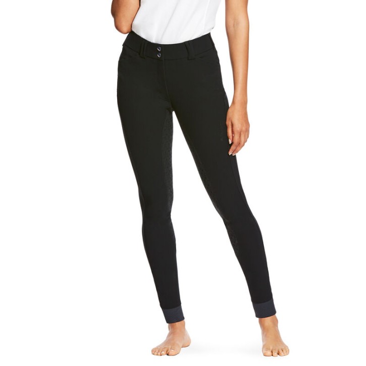 Ariat Damen Vollgrip Reithose Tri Factor Schwarz