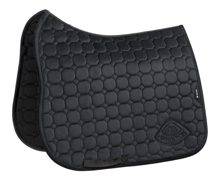 Equiline Dressur Samt-Schabracke Arog Schwarz