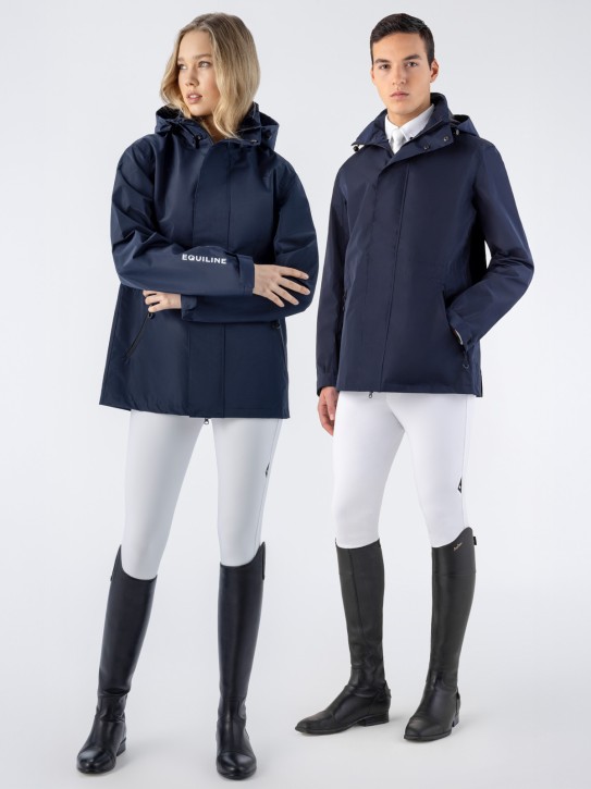 Equiline wasserdichte Regenjacke Revek blau unisex