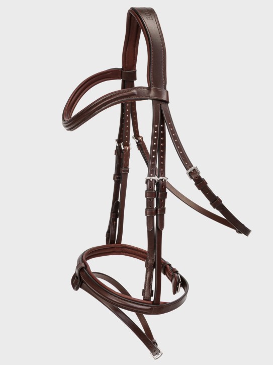 Equiline Trense mit abnehmbaren Sperrriemen braun