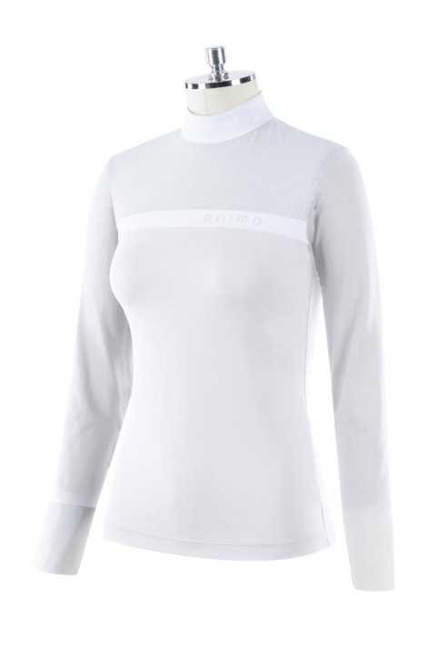 Animo Damen Turniershirt BALSA BIANCO langarm