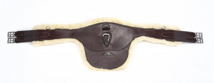 Equiline Stollengurt mit Fellimitat braun