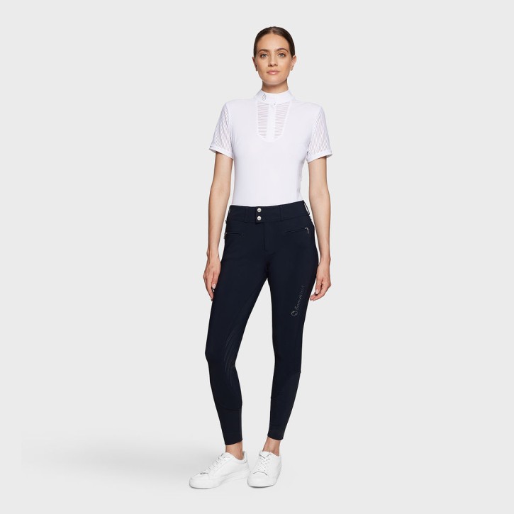 Samshield Damen Reithose Kniegrip Highwaist Clara navy