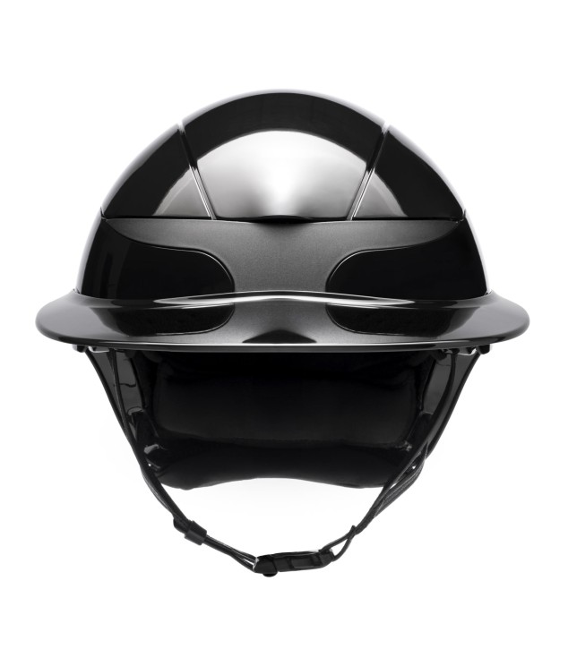 Equiline Reithelm Xanto Sonnen-Visier schwarz glänzend