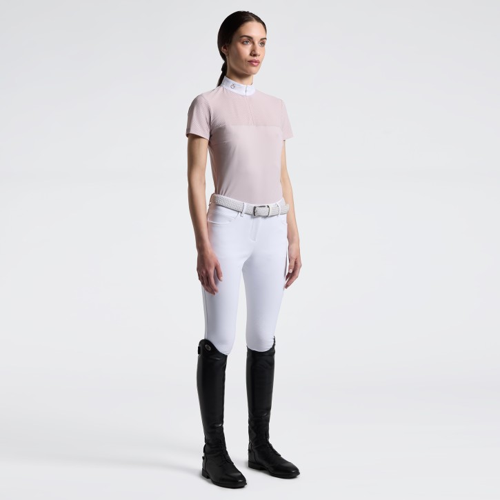 Cavalleria Toscana Damen Turniershirt Kurzarm Violet Ice