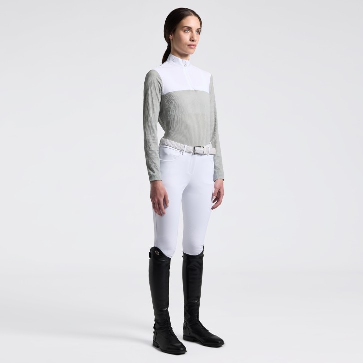 Cavalleria Toscana Damen Turniershirt Langarm Belgian Block
