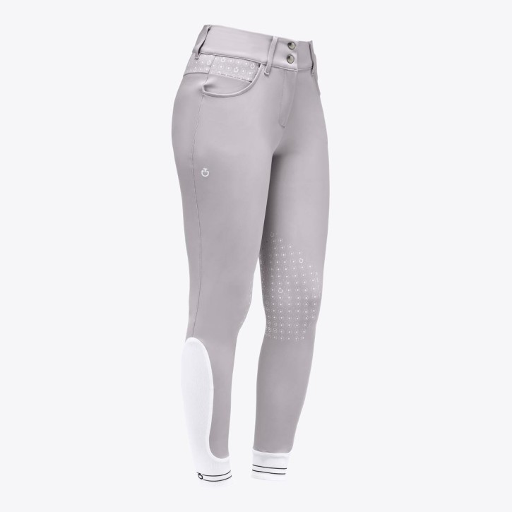 Cavalleria Toscana Damen Reithose American Breeches Kniegrip hellgrau 32 (it 38)