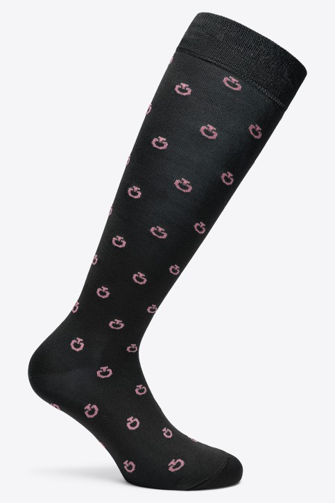 Cavalleria Toscana Mini CT Jacquard Logo Socken