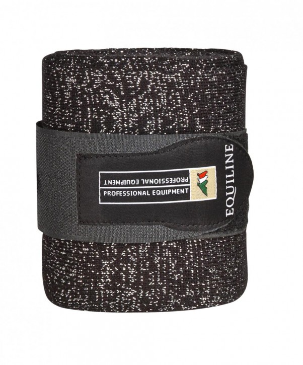 Equiline Bandagen Glitter schwarz Full