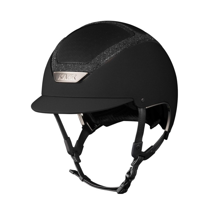 Kask Dogma Chrome Light Schwarz Swarovski Frame m. Inlay