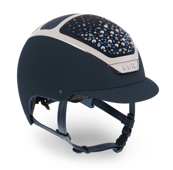 Kask Dogma Chrome Light Navy Ocean Swarovski Pearls m. Inlay