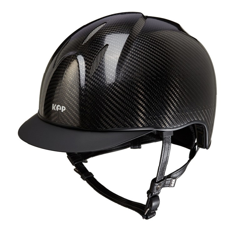 KEP E-LIGHT Carbon Reithelm glänzend schwarz