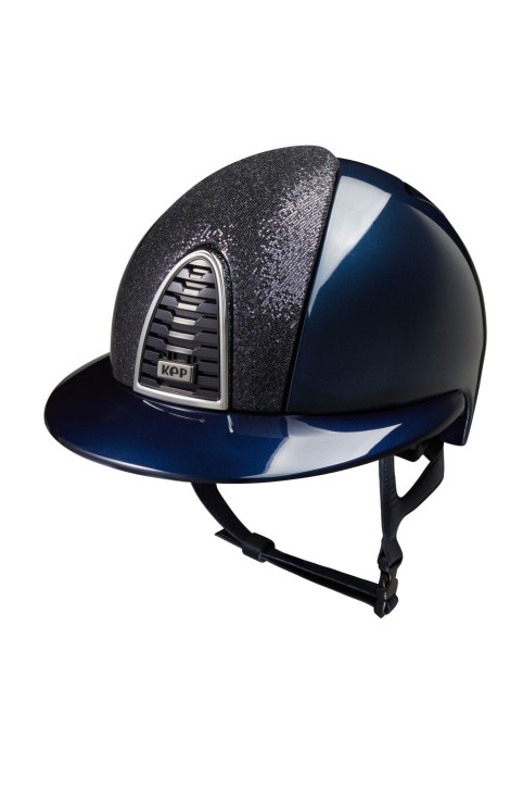 KEP Reithelm Cromo 2.0 m. Inlay Glänzend Shine Inserto Glitter Polo blau