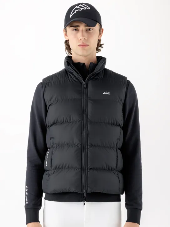 Equiline Herren Steppweste Cortek schwarz