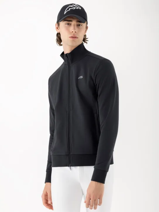 Equiline Herren Sweatjacke Ebrek schwarz