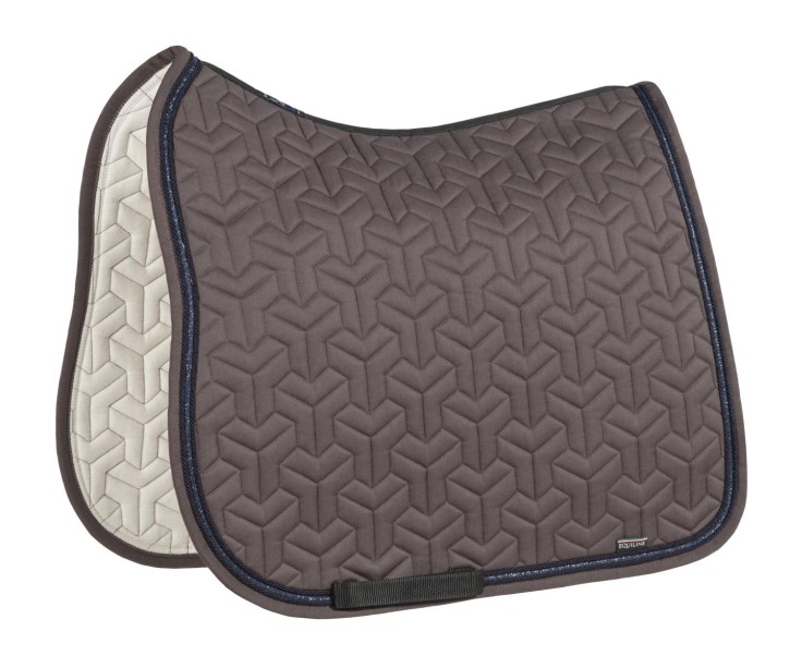 Equiline Dressurschabracke Tetrix Sparrow mit blauem Glitterband