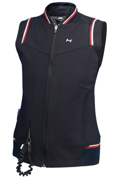 Helite Zip In Prestige Weste Dunkelblau rot