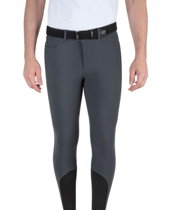 Equiline Herren Reithose Kniegrip Grantk dunkelgrau