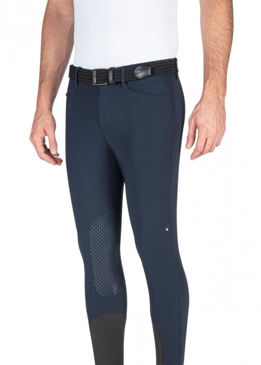 Equiline Herren Reithose Kniegrip Grantk navy