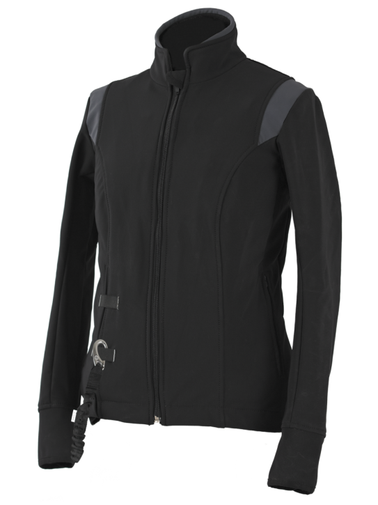 Helite Zip In Airshell Jacke schwarz grau