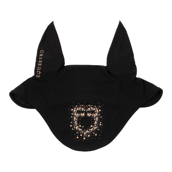 Equestro Fliegenohren Glitzer Logo Schwarz FULL