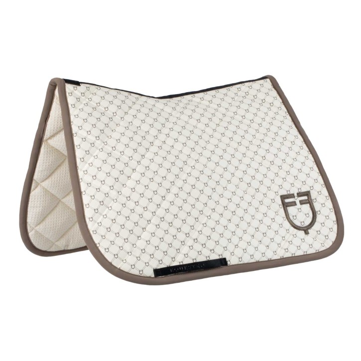 Equestro Dressurschabracke Logo Monogramm Walnut FULL