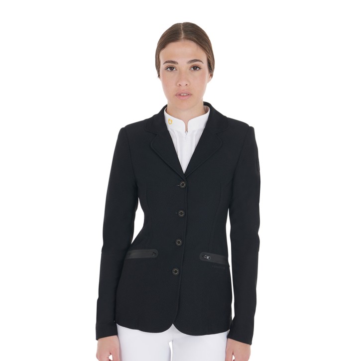 Equestro Damen Turnierjacket perforiert - schwarz