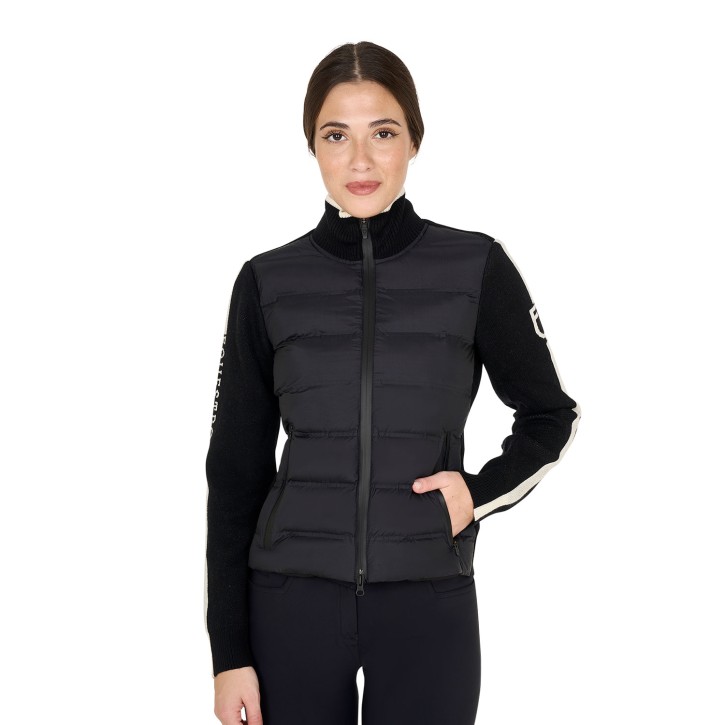 Equestro Damen Hybridjacke Wool Schwarz