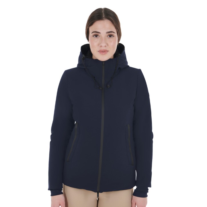 Equestro Damen Winterjacke Wind und Wasserabweisend - Navy
