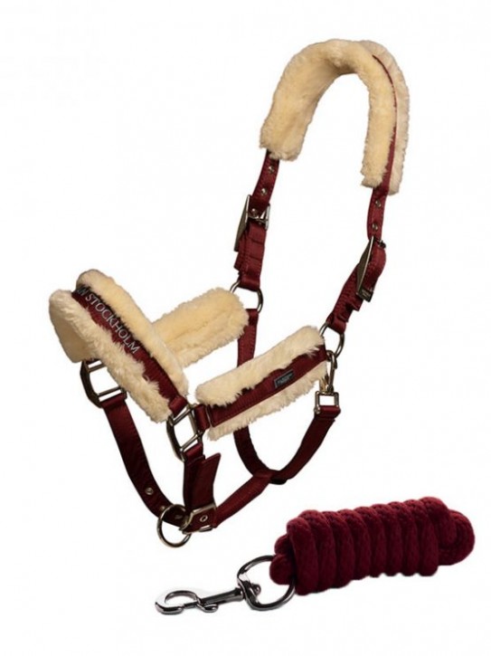 Equestrian Stockholm Halfter & Strick Bordeaux COB