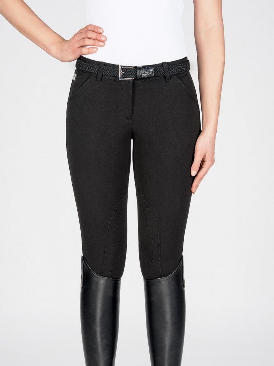 Equiline Stoffknie Damen Reithose Boston Schwarz 38 (IT 42)